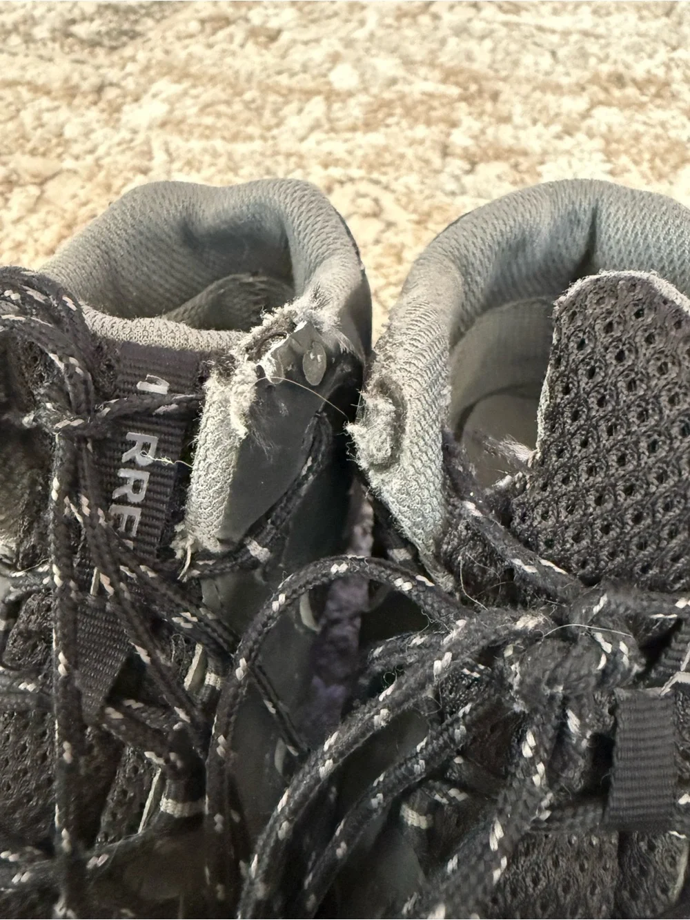 Merrell Kids Black and Gray Hiking Boots